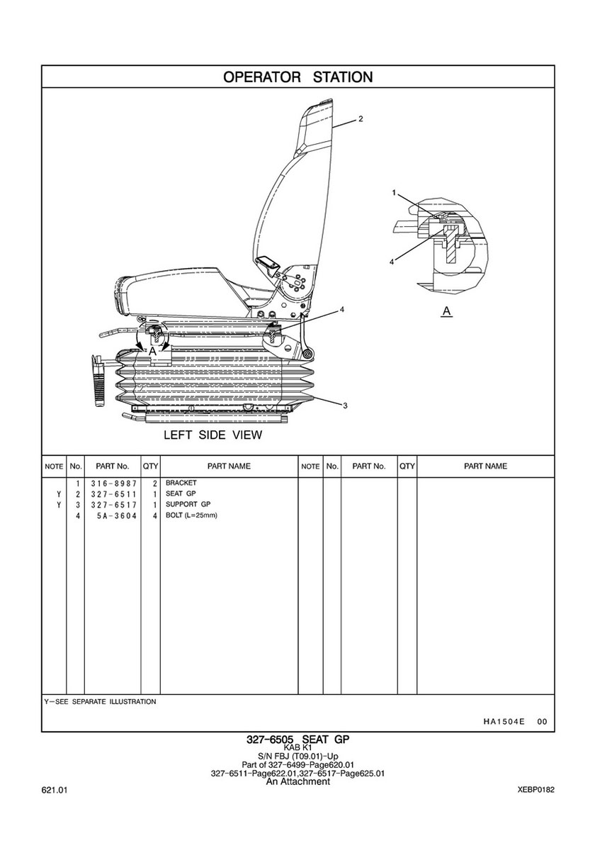 Excavator Parts Warehouse